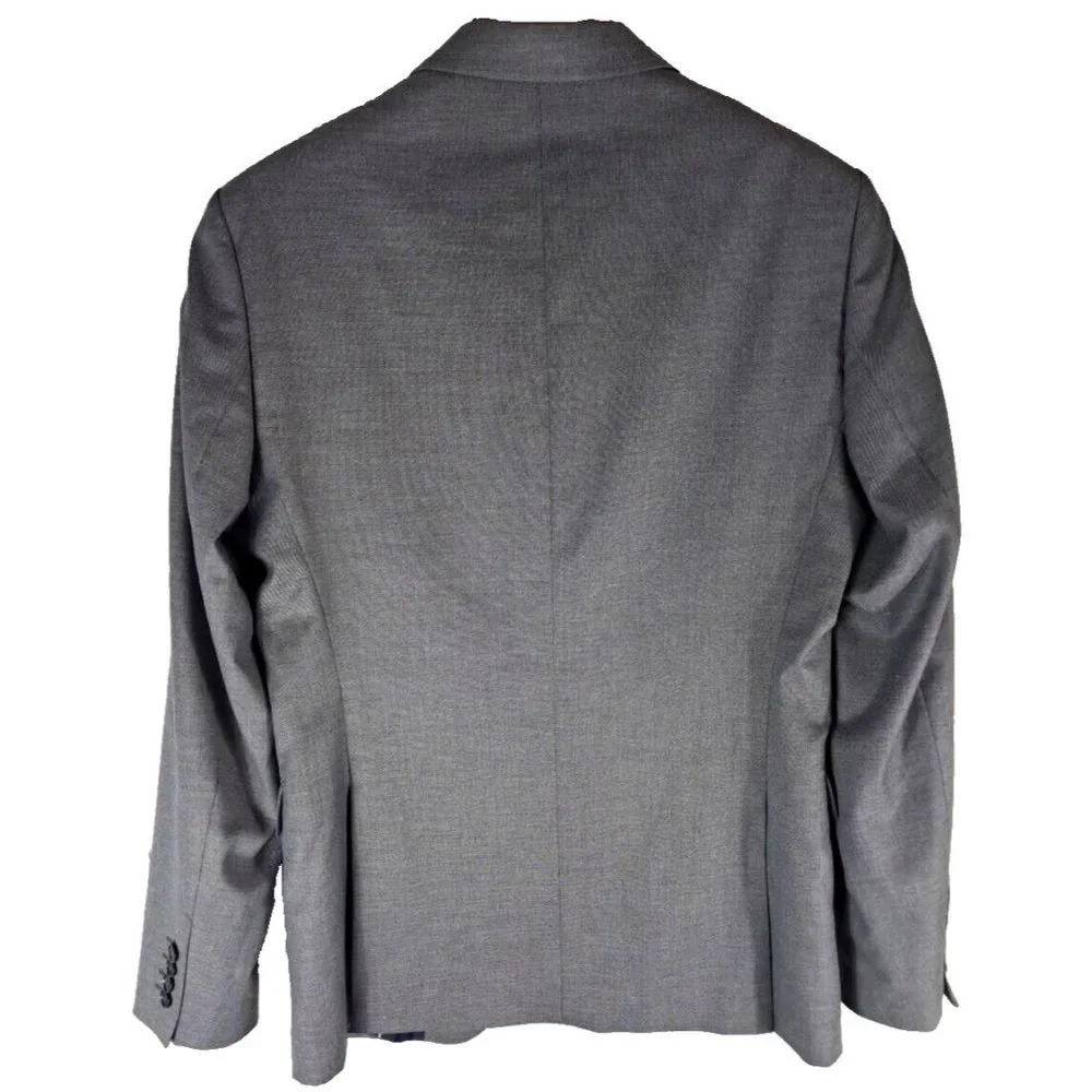 Mens Zara Blazer Sports Coat Gray 2 Button Career Business Professional 40R - Picture 7 of 7